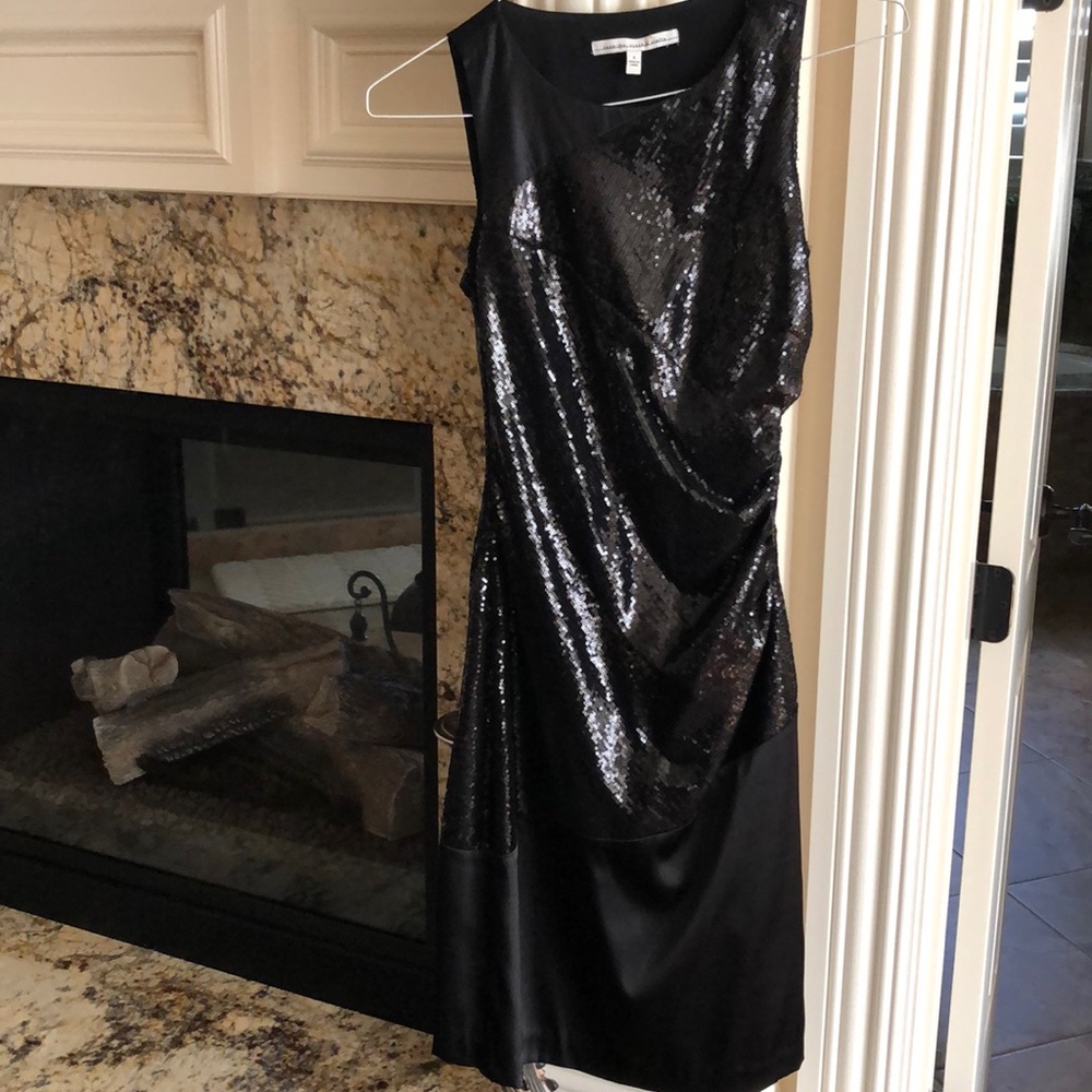 Black sequin dress